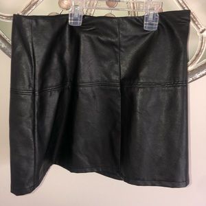 Black Leather Skirt